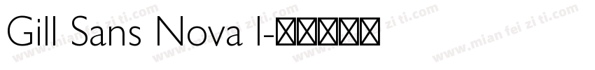 Gill Sans Nova l字体转换